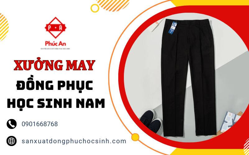xưởng may đồng phục học sinh nam đẹp