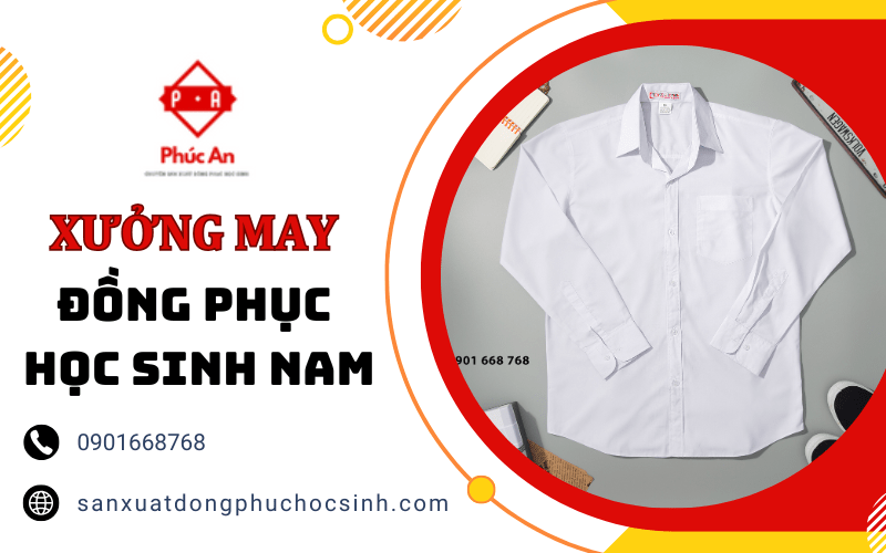 xưởng may đồng phục học sinh nam đẹp