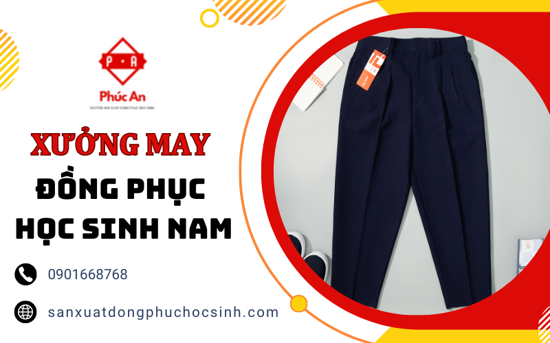 xưởng may đồng phục học sinh nam đẹp